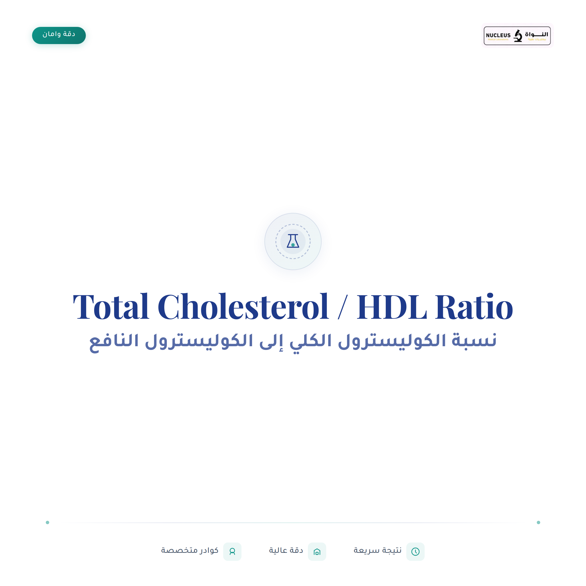 Total Cholesterol / HDL Ratio